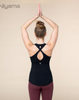 Niyama Crossed Back Tank Top - schwarz