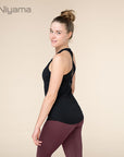Niyama Crossed Back Tank Top - schwarz